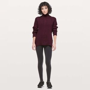 Lululemon Bring The Cozy Turtleneck Sweater in Dark Adobe Size 4